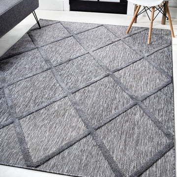 Salines Diamond Trellis Indoor/outdoor Area Rug